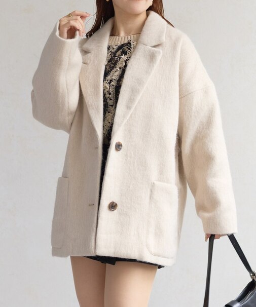 シャギーミドルコート