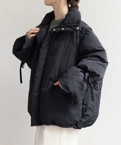 2WAYスタンドネック中綿ブルゾン