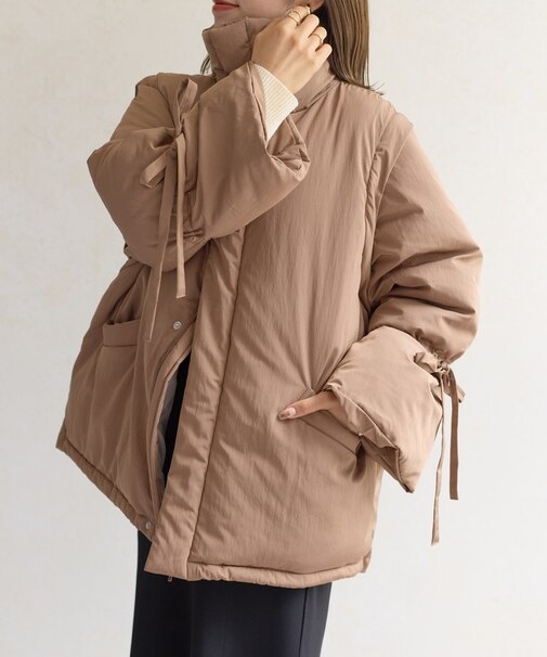 2WAYスタンドネック中綿ブルゾン