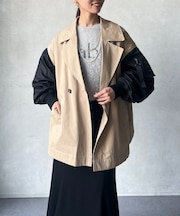 MA-1スリーブ2WAYハーフコート