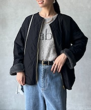 ファー×キルティングリバーシブルジャケット