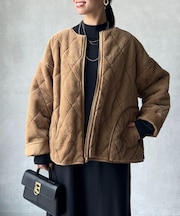 ファー×キルティングリバーシブルジャケット
