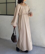 シャーリングボレロ×キャミワンピース