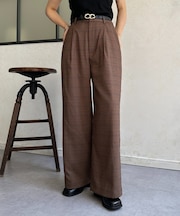 タックストレートスラックス
