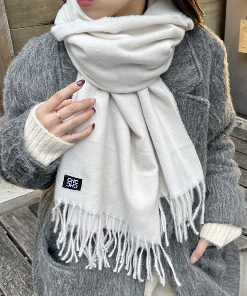 Chico】ネーム入り無地ストール｜パルグループアウトレットの