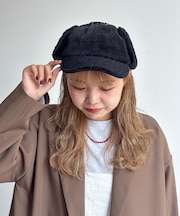 コーデュロイフライトキャップ
