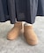厚底ムートンブーツ