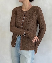 フロントホックレースプルオーバー