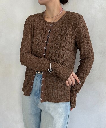 フロントホックレースプルオーバー