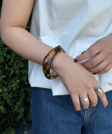 【CIAOPANIC TYPY】【Aguni】クリアべっ甲バングル