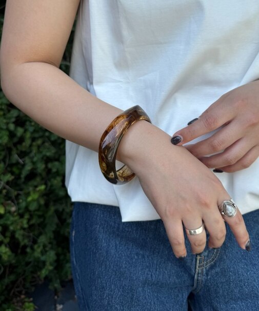 【CIAOPANIC TYPY】【Aguni】クリアべっ甲バングル