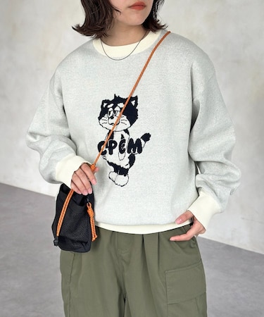 【ANYMAL】マスコットキャラスウェットライクニット