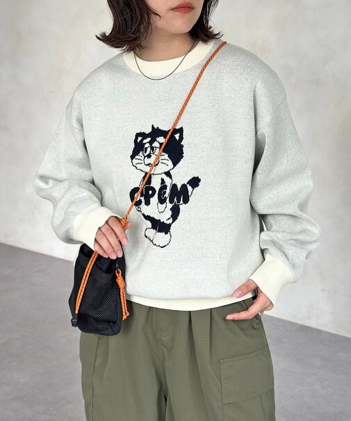 【ANYMAL】マスコットキャラスウェットライクニット