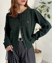 【U.S. POLO ASSN.】ケーブルカーディガン