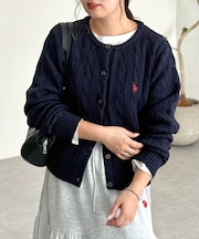 【U.S. POLO ASSN.】ケーブルカーディガン