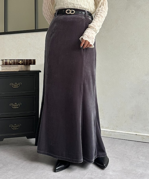 ベロアマーメイドスカート