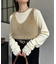 シャギーVネックビスチェ