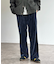 ベロアコーデュロイセミフレアパンツ