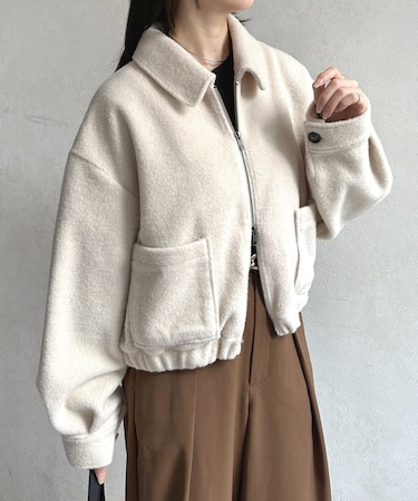 ステンカラーブークレブルゾン