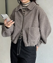 ステンカラーブークレブルゾン