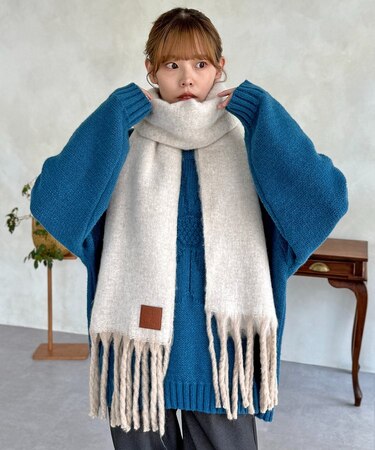 ふわふわバルキーマフラー