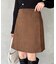 スエードラップミニスカート