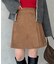 スエードラップミニスカート