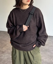 モヘア混シャギーニット