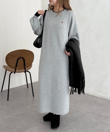 【U.S. POLO ASSN.】フェイクレイヤーワンピース