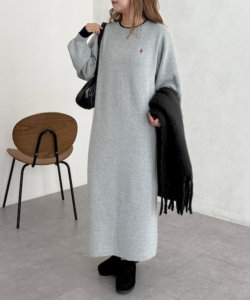 【U.S. POLO ASSN.】フェイクレイヤーワンピース