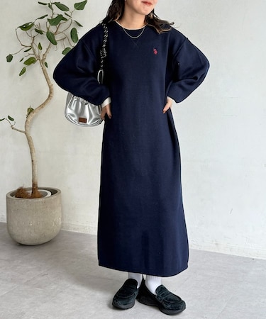 【U.S. POLO ASSN.】フェイクレイヤーワンピース