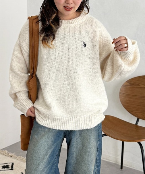 【U.S. POLO ASSN. 】MIXニット