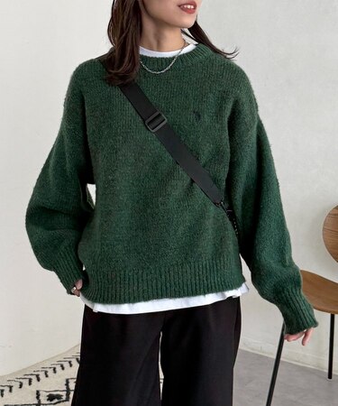 【U.S. POLO ASSN. 】MIXニット