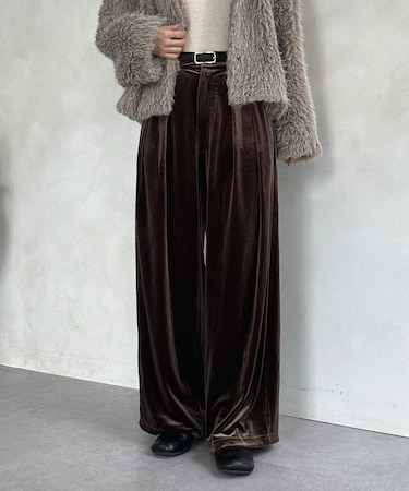 2タックベロアパンツ