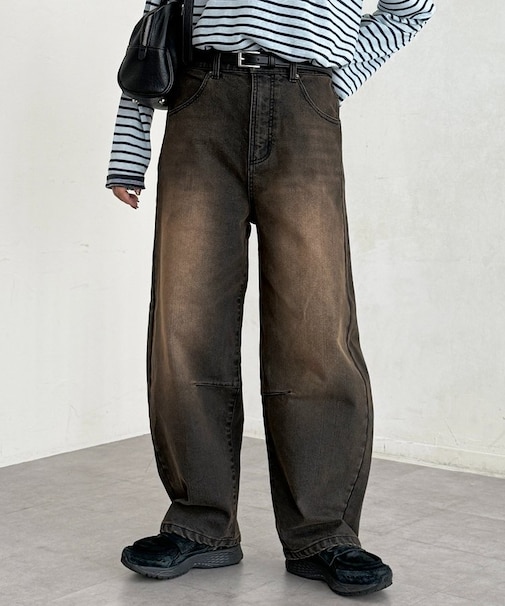 裏起毛バレルデニム