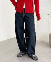 裏起毛バレルデニム