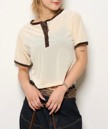 【WHO'S WHO gallery】リンガーベロアヘンリートップス