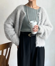 ラメフェザー2WAYカーデ