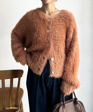 ラメフェザー2WAYカーデ