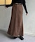 FスエードIラインスカート