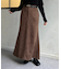 FスエードIラインスカート