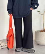 【マイナス3キロ見え！】リブニットイージーパンツ