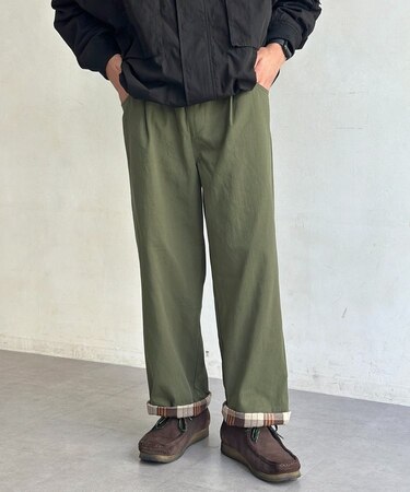 裏チェックスケーターパンツ