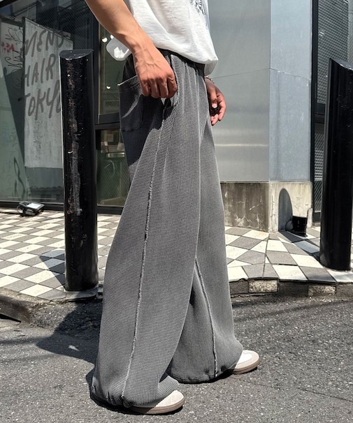 【Ciaopanic】ピグメントワッフルワイドパンツ
