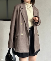 GOLDボタンメルトンテーラードジャケット