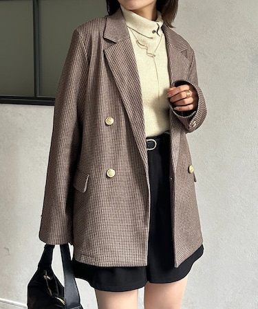 GOLDボタンメルトンテーラードジャケット