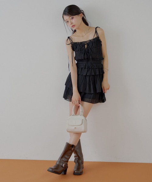 かず&しゃちょー Chico】シアーレースベアキャミショートパンツセット｜パル