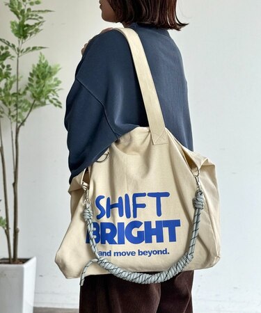 パラコードショルダーキャンバスロゴトート