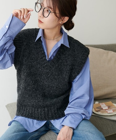 【Discoat】スラブフリルベスト