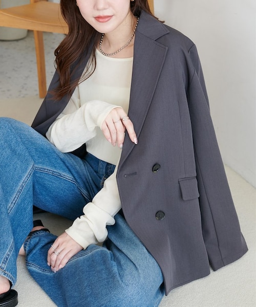 Discoat】Wブレストテーラードジャケット｜パルグループアウトレットの